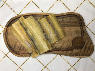 Снапсы со вкусом копченой рыбы: Угорь вяленый