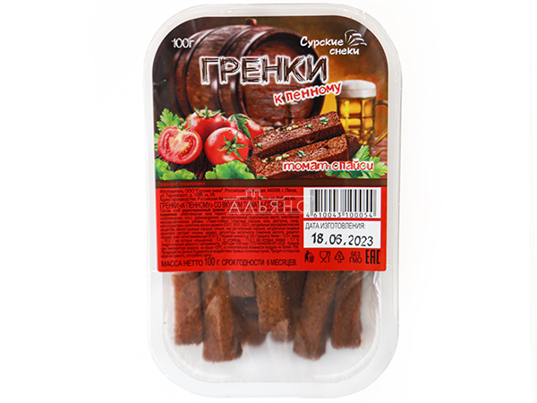Сурские гренки Томат спайси (100 гр) в Новочеркасске
