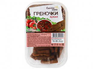Другие закуски: Сурские гренки с Аджикой (100 гр)