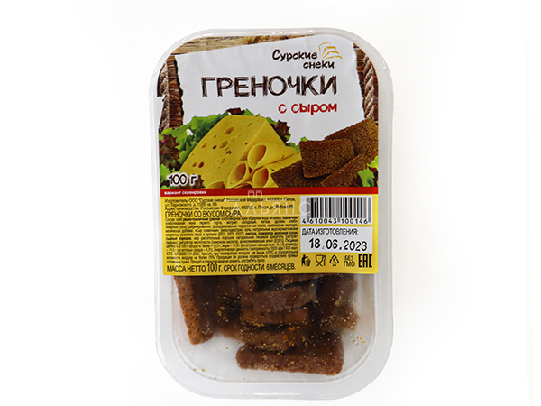 Сурские гренки со вкусом Сыра (100 гр) в Новочеркасске