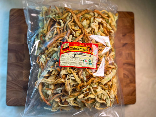 Нитка ЖАРЕНАЯ "Васаби" Oktobersnack 1 кг (сырный продукт) в Новочеркасске