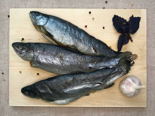 Арахис в глазури со вкусом лосося: Форель радужная вяленая