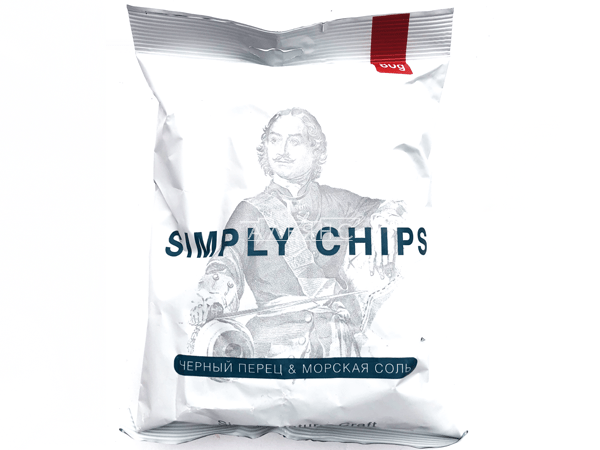 Картофельные чипсы "Simple chips" Морская соль и черный перец 80 гр. в Новочеркасске
